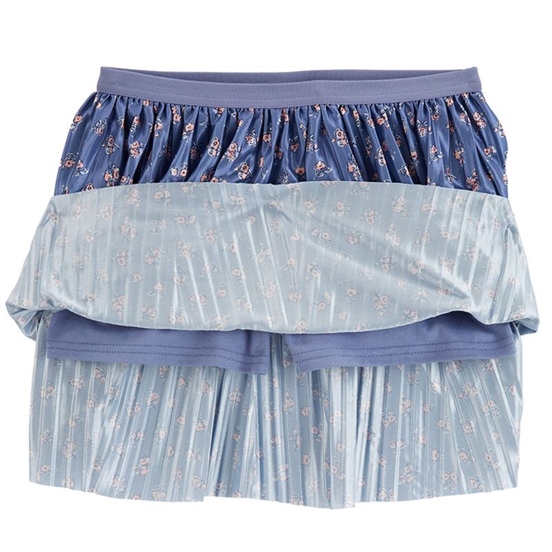 104761070-Falda--short-azul-estampada-con-flores--para-niña