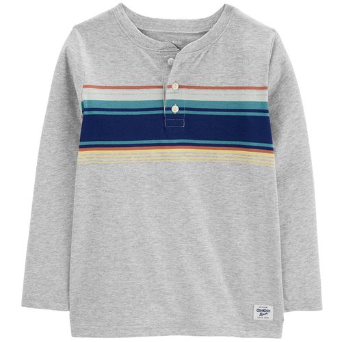 Camiseta multicolor a rayas para niño