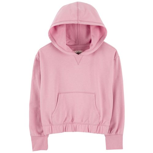 Sudadera rosado sólido  para niña