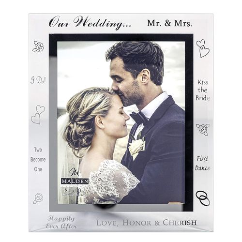 Portarretrato malden de boda en vidrio