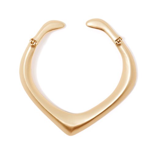 Choker metálico dorado para mujer