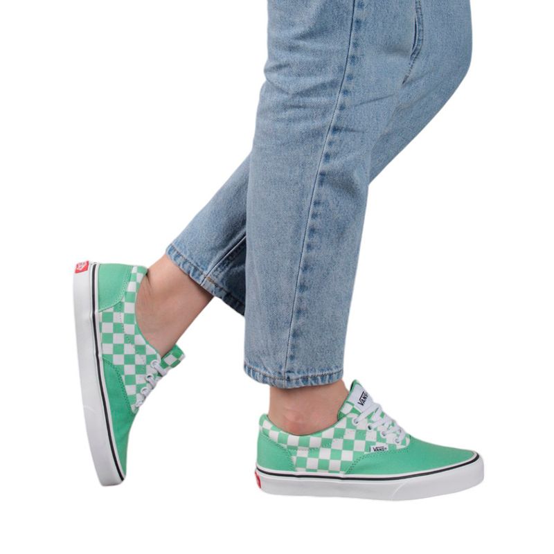 Zapato casual Vans Doheny color verde blanco para mujer