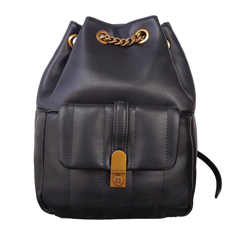 Mochila Nine West Evadne color negro para mujer