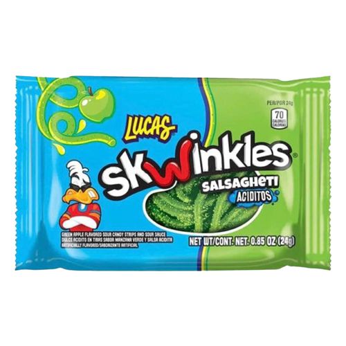 Dulces Skwinkles Salsagheti Sabor Manzana 24g