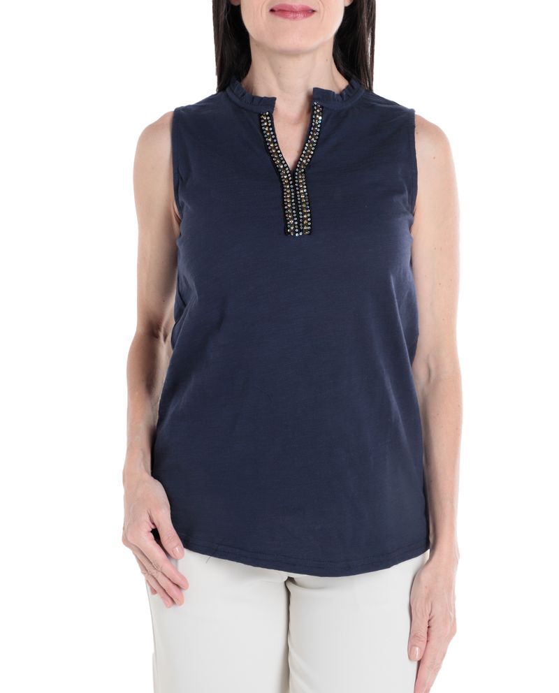 104604660-Blusa-Nicolle-formal-azul-sin-mangas-para-mujer
