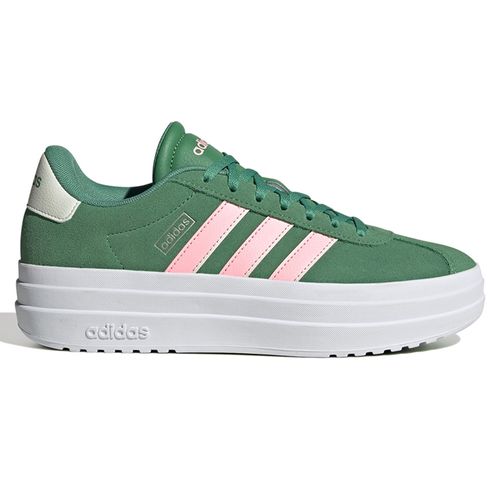 Zapato Adidas VL Court Bold casual color verde para mujer