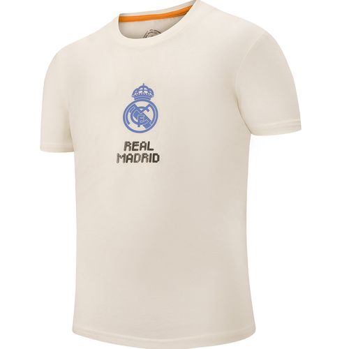 Camiseta blanca estampada del Real Madrid para niño