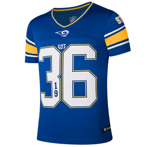 Camiseta azul con estampado del equipo Los Ángeles Rams para niño