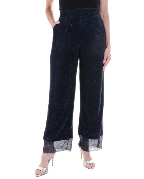 Pantalón Nicolle palazzo plisado de cintura alta para mujer