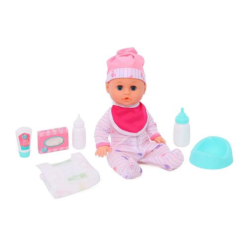 Love Baby Muñeca 33Cms C/ Biberón Pañales Accesorios