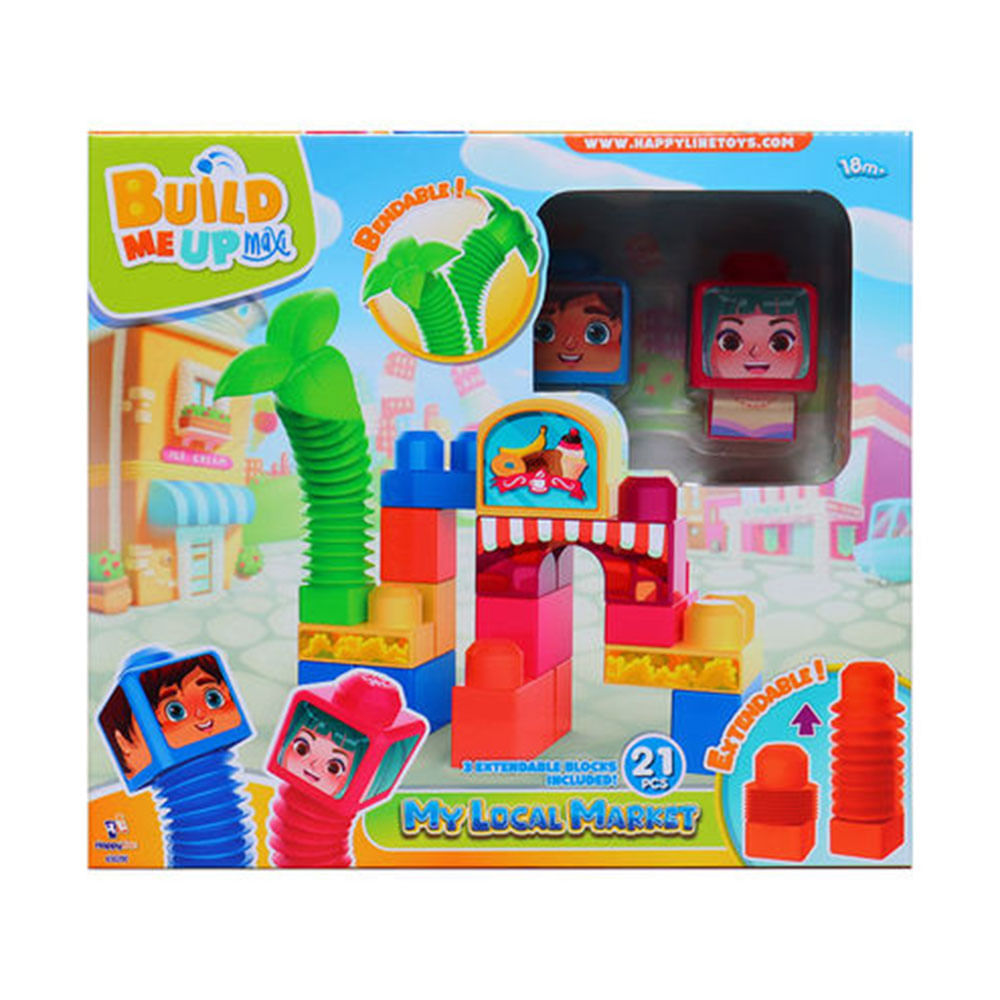 Build Me Up Maxi Bloques Bendy Cuidad 21 Piezas - Siman Costa Rica