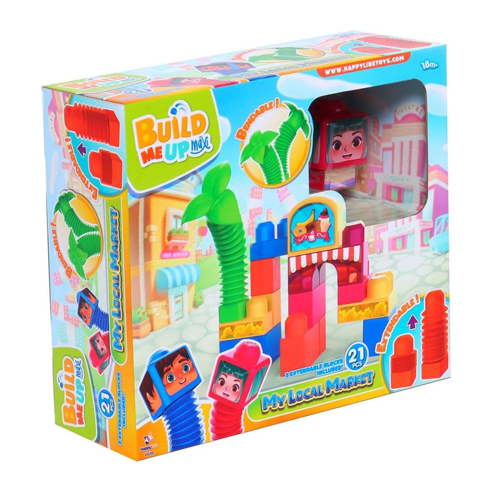 Build Me Up Maxi Bloques Bendy Cuidad 21 Piezas - Siman Costa Rica