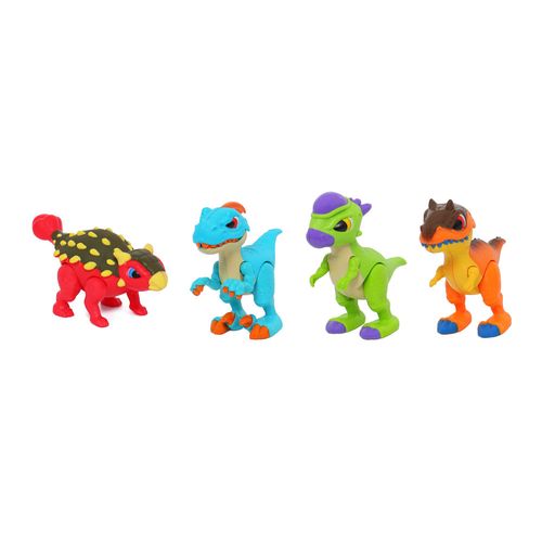 Dino Troop Kids Set 4 Tipos de Dinosaurios
