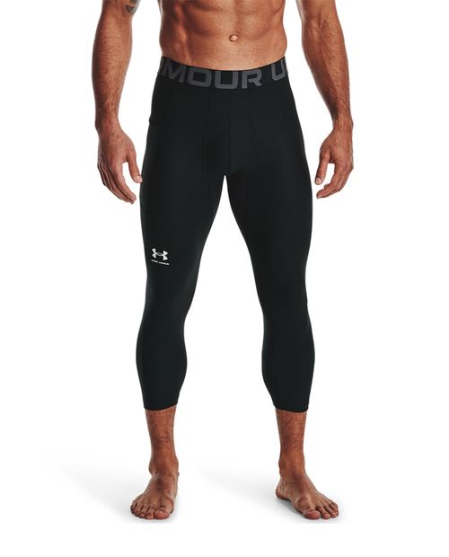 Malla deportiva HeatGear® Under Armour capri negra estampada para hombre