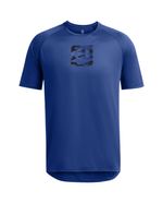 104704082-Camiseta-deportiva-Under-Armour-azul-estampada-para-hombre