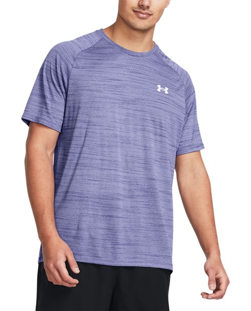 Camiseta deportiva Under Armour azul heather estampada para hombre
