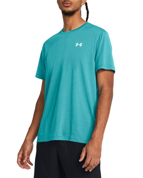 Camiseta deportiva  Under Armour celeste sólida para hombre