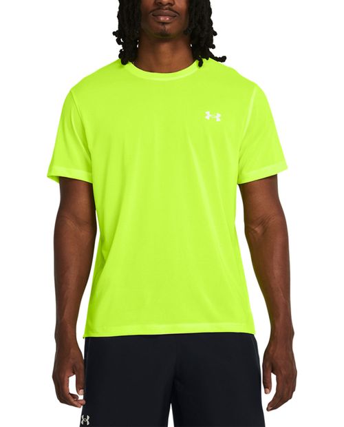 Camiseta deportiva básica Under Armour verde sólida para hombre