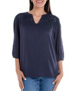 104563191-Blusa-Nicolle-formal-azul-mangas-3-4-para-mujer