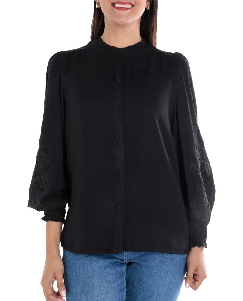104585540-Blusa-Nicolle-formal-negro-manga-larga-para-mujer