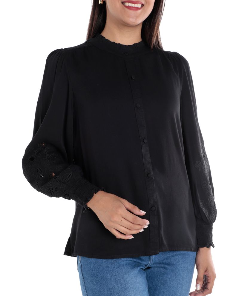 104585540-Blusa-Nicolle-formal-negro-manga-larga-para-mujer