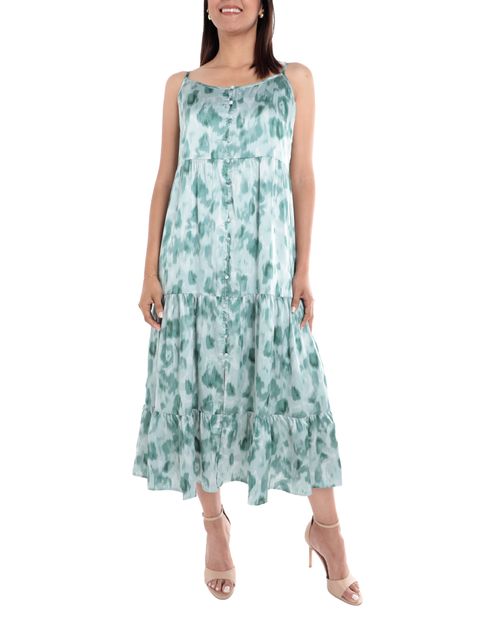 Vestido Sabrina midi estampado de tirantes para mujer