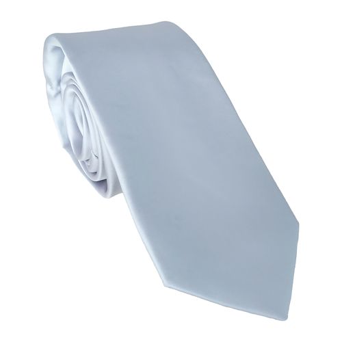 Corbata regular fit Oscar de la Renta gris sólida para hombre