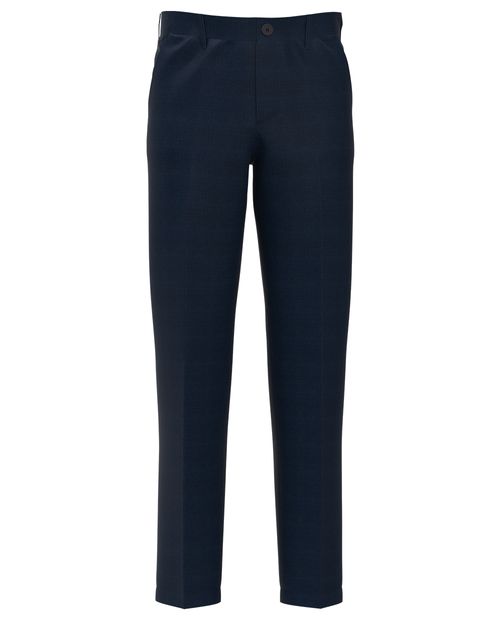 Pantalón tailored fit Oscar de la Renta azul con textura para hombre