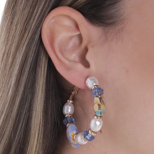 Argollas multicolor para mujer