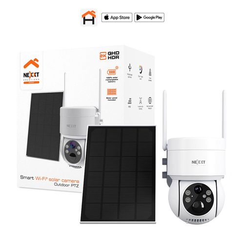 Cámara para exteriores smart Wi-Fi con panel solar