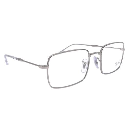 Aro completo rectangular Ray Ban metálico para hombre