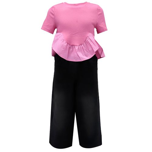 Conjunto de 2 piezas bicolor   sólido para niña