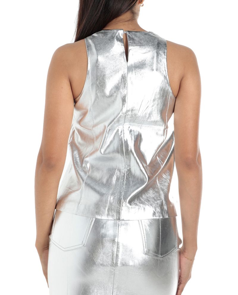 104605212-Blusa-Unexpected-halter-plateada-sin-mangas-para-mujer