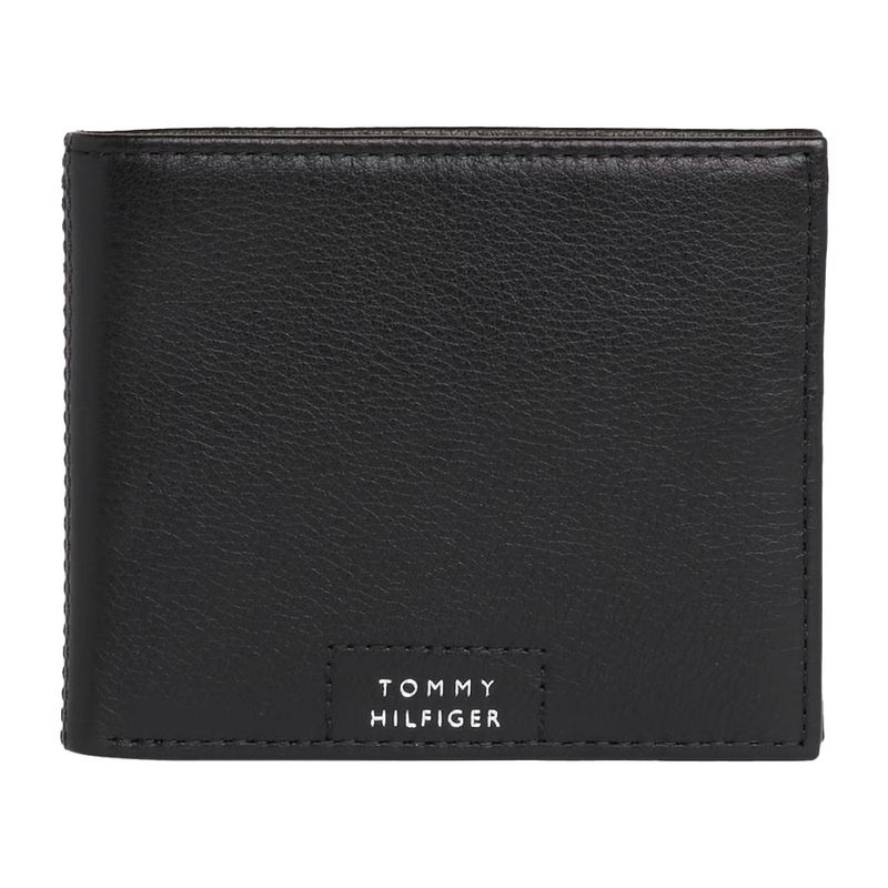 Billetera bifold Tommy Hilfiger con textura para hombre