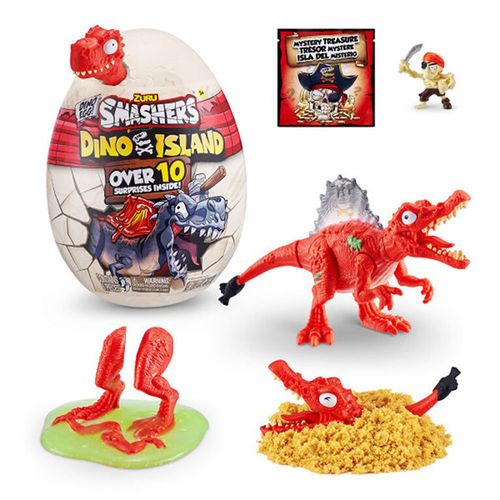 Zuru Smashers Jurassic Dino Mini Huevo Combo 10 Sorpresas Figuras, Materiales y Accesorios
