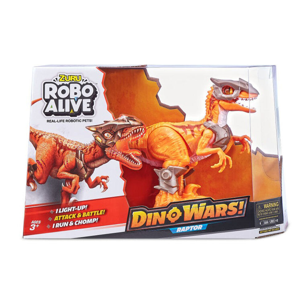 Robo Alive Dino Wars ZURU恐竜戦争ラプター Zuru Robo Alive Dino Figura de Acción Raptor Interactivo C/ Accesorios