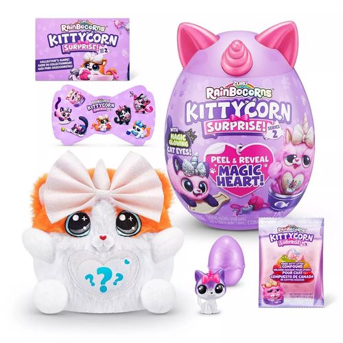 Zuru Rainbocorns Eggzania Mini Combo 10 Sorpresas Gatitos Peluches y Accesorios