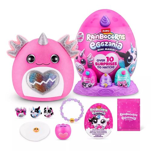 Zuru Rainbocorns Eggzania Mini Combo 10 Sorpresas Animales Peluches y Accesorios
