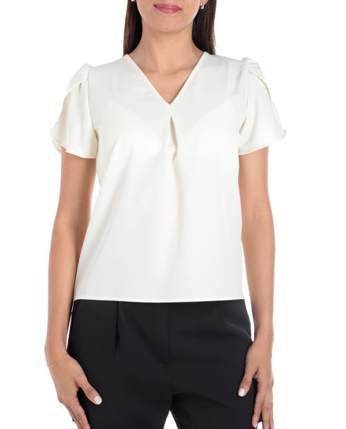 Blusa Spunky formal manga corta para mujer