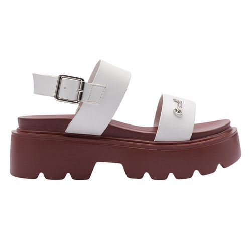 Sandalias casuales coral color blanco para mujer