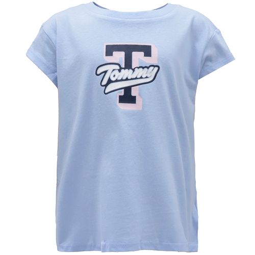 Blusa celeste con estampado para niña