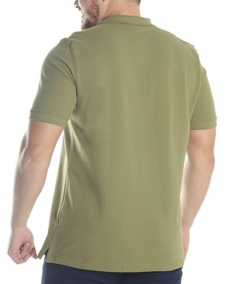 104721863-Camisa-polo-basica-Gents-verde-oliva-texturizada-para-hombre