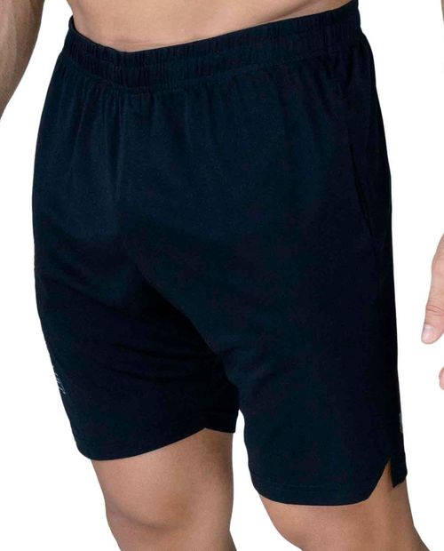 Short deportivo Everlast negro estampado para hombre