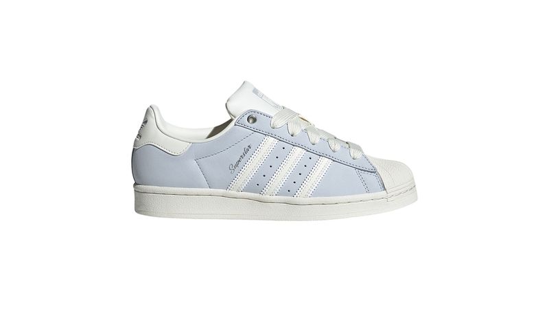 Adidas superstar blancas con celeste best sale