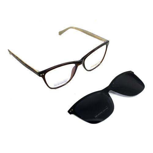 Aro completo clip on cuadrado Maxima acetato para mujer