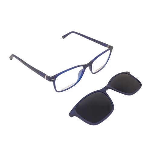 Aro completo clip on cuadrado Maxima acetato para hombre