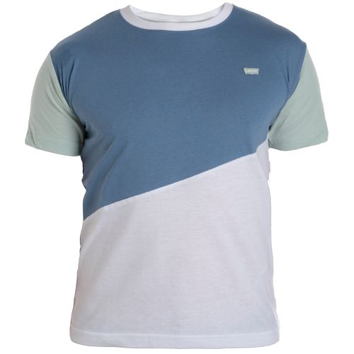 Camiseta bicolor color blocking para niño