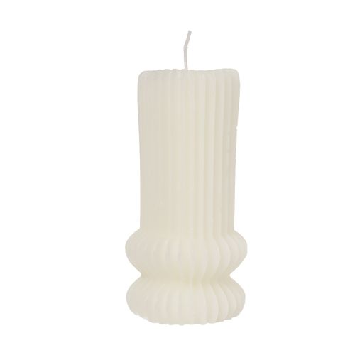 Vela de pilar decorativa con textura 5x12 cm