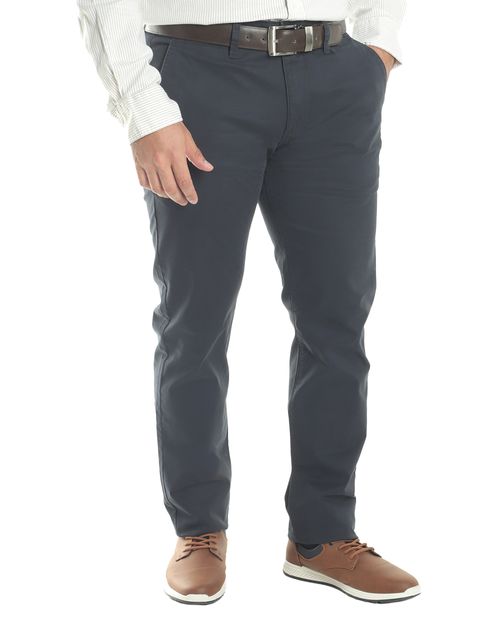 Pantalón casual chino Nautica navy sólido para hombre