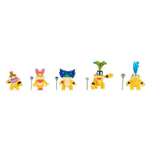 Super Mario Paquete 5 Figuras Koopalings